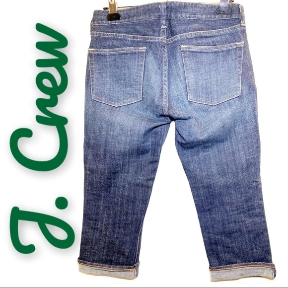 J. CREW Matchstick Stretch Capri Tabbed Jeans, Size 27 - Picture 2 of 9